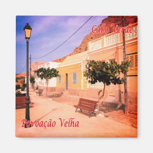 zCV012 POVOACAO VELHA, Kaapverdië, Afrika, Fridge Magneet