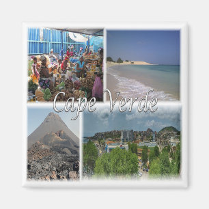 zCV025 CAPE VERDE, Mozaïek, Afrika, Fridge Magneet