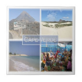 zCV24 CAPE VERDE, Mosaic, Afrika, Fridge Tegeltje (Voorkant)