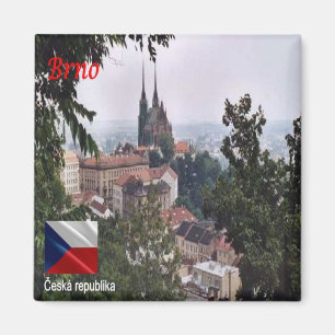zCZ007 BRNO Tsjechië, Koelkast Magneet