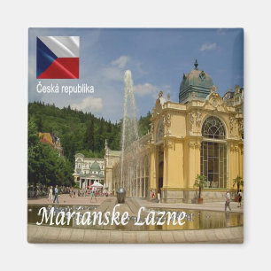 zCZ017 MARIANSKE LAZNE Tsjechië, Koelkast Magneet