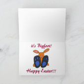 ZD- carte de Bigfoot Pâques (Intérieur)
