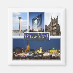 zDE008 DUSSELDORF, Duitsland, Europa, Fridge Magneet