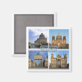 zDE018 BERLIN Duitsland, Fridge Magneet (Voorkant / Achterkant)