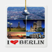zDE020 BERLIN I LIEFT VAN Duitsland, Keramisch Ornament (Achterkant)