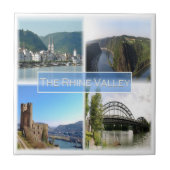 zDE032 HET RIJNDAL Duitsland, Tegeltje (Voorkant)