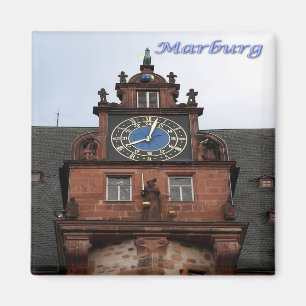 zDE039 MARBURG eigen hal Duitsland, koelkast Magneet