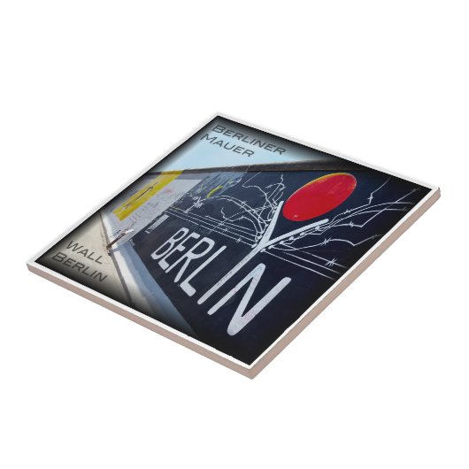 zDE050 BERLIJNSE MUUR Duitsland, Tegeltje (Zijkant)