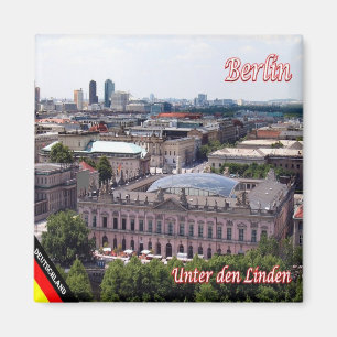 zDE075 BERLIN Unter den Linden Duitsland, Koelkast Magneet