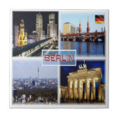 zDE090 BERLIN Bikini Haus Oberbaum, Tegeltje (Voorkant)