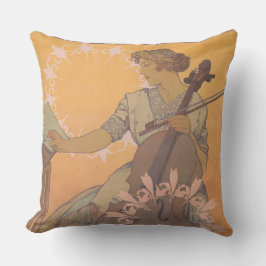 Zdenka Cerny poster van Alphonse Mucha Kussen