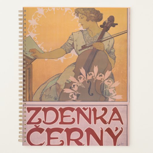 Zdenka Cerny poster van Alphonse Mucha Planner (Voorkant)