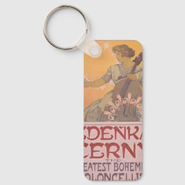Zdenka Cerny poster van Alphonse Mucha Sleutelhanger