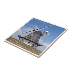 zDK008 FANO VUURTOREN Friese Eilanden, Tegeltje