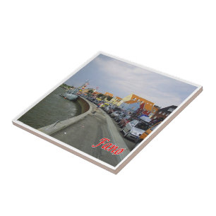 zDK011 FANO kust Friese Eilanden, Denemarken, Tegeltje