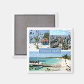 zDO005 DOMINICANSE REPUBLIEK, Mozaïek, Amerika-vri Magneet (Voorkant / Achterkant)