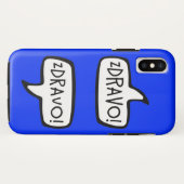 ZDRAVO! Bosnisch-Servische Greeting Speech Bubble Case-Mate iPhone Case (Achterkant (horizontaal))
