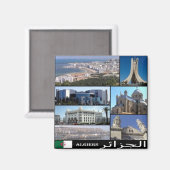 zDZ008 ALGERI, Mosaic, Algerije, Afrika, Fridge Magneet (Voorkant / Achterkant)