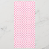 Ze bindt de knoop Pink Bow Vrijgezellenfeest Drink Menu (Achterkant)