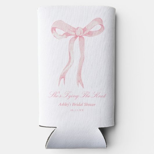 Ze bindt de knoop roze boog Vrijgezellenfeest guns (Achterkant)