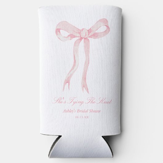 Ze bindt de knoop roze boog Vrijgezellenfeest guns (Voorkant)