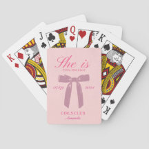 Ze bindt de knoop roze coquette bachelorette