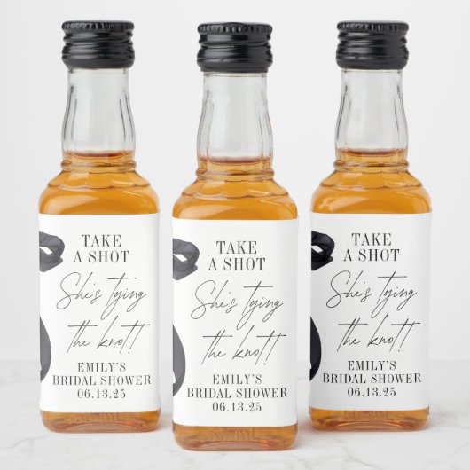 Ze bindt de knoop Vrijgezellenfeest partij gunst Likeurfles Etiket (Flessen)