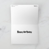 'Ze bindt haar lip' Birthday-kaart Kaart (Binnen)