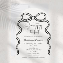 Ze bindt het Knot Modern Script-Vrijgezellenfeest