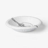 Ze bindt het moderne Vrijgezellenfeest aan de knoo Papieren Kommen (Gebogen)