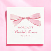 Ze bindt het roze Vrijgezellenfeest van de knoop Servet