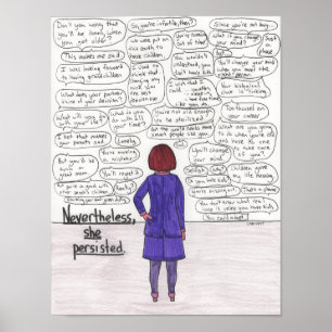 Ze bleef 11x14 (zonder kinderen) poster