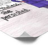 Ze bleef 11x14 (zonder kinderen) poster (Hoek)