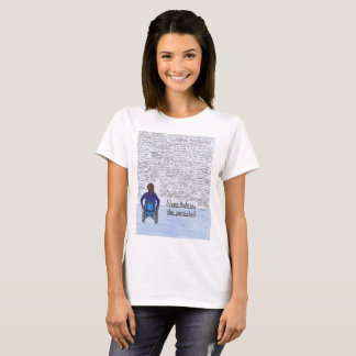 Ze bleef hangen (rolstoel) t-shirt
