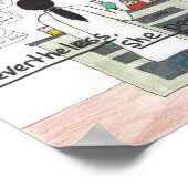 Ze bleef hangen (STEM) Poster (Hoek)