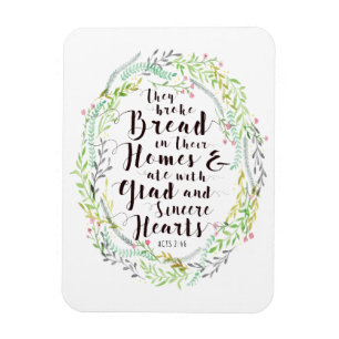 Ze brachten brood in hun Homes Magnet Magneet