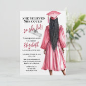 Ze dacht dat ze het kon, dus ze deed Afstuderen Kaart (Staand voorkant)