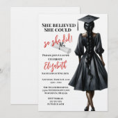 Ze dacht dat ze het kon, dus ze deed Afstuderen Kaart (Voorkant / Achterkant)