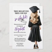 Ze dacht dat ze het kon, dus ze deed Afstuderen Kaart (Voorkant / Achterkant)