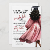 Ze dacht dat ze het kon, dus ze deed Afstuderen Kaart (Voorkant / Achterkant)