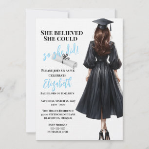 Ze dacht dat ze het kon, dus ze deed Afstuderen Kaart