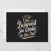 Ze dacht dat ze het kon, dus ze deed Afstuderen Kaart (Voorkant)