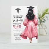 Ze dacht dat ze het kon, dus ze deed Afstuderen Kaart (Staand voorkant)