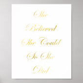 Ze dacht dat ze het kon, dus ze deed Poster (Voorkant)
