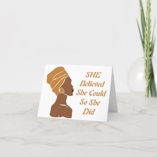 Ze dacht dat zwarte vrouw blanco kaarten