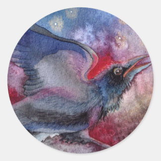 Ze danste door het licht van de maan ronde sticker