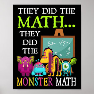 Ze deden de Wiskunde dat ze de monsterlijke Wiskun Poster