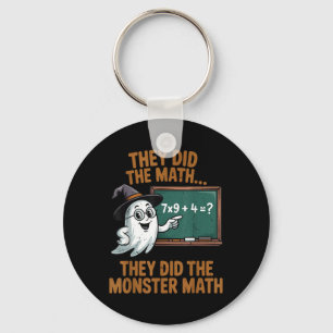 Ze deden Monster Wiskunde Leraar Halloween Kostuum Sleutelhanger