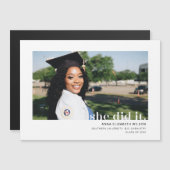 Ze deed het Afstuderen Magnetische Kaart (Voorkant / Achterkant)