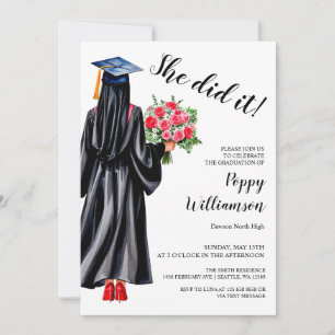 Ze deed het Afstuderen van de islamitische hijab-W Kaart